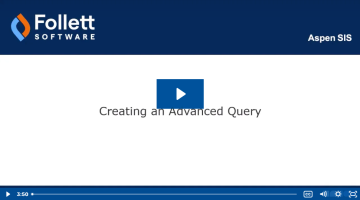 Creating an Advanced Query
